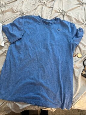 Nike Blue Heather Dri-FIT Short Sleeve Tee